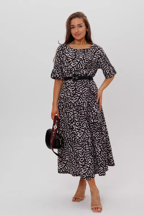 Платье Таисия коричневый последний размер