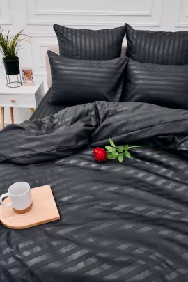 Пододеяльник Микрофибра Страйп - Серый