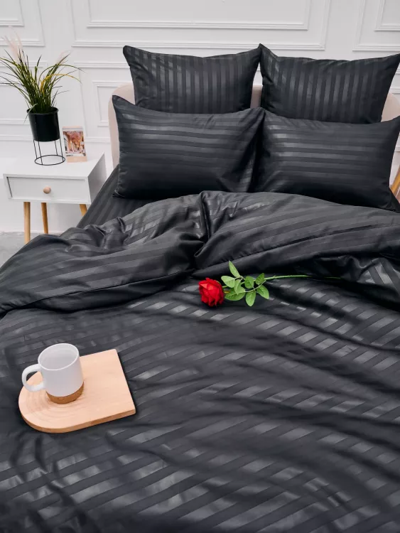 Пододеяльник Микрофибра Страйп - Серый