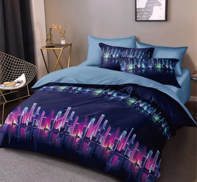 Постельное белье поплин эксклюзив на молнии - Найт