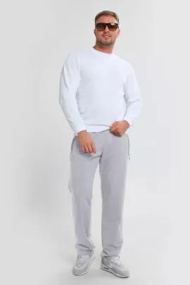 Брюки мужские 22245 серый меланж последний размер