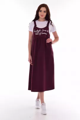*Сарафан женский Ф-4-07в (бордо)